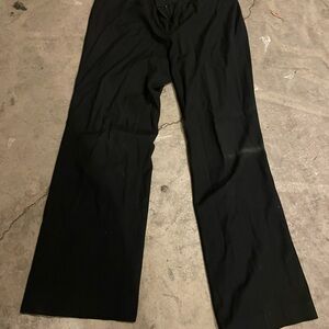 LOFT Black Button-Detail Trousers